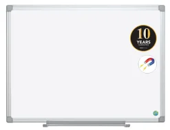 MasterVision® Earth Gold Ultra Magnetic Dry-Erase Whiteboard, 48" x 36", 45% Recycled, Aluminum Frame With Silver Finish
