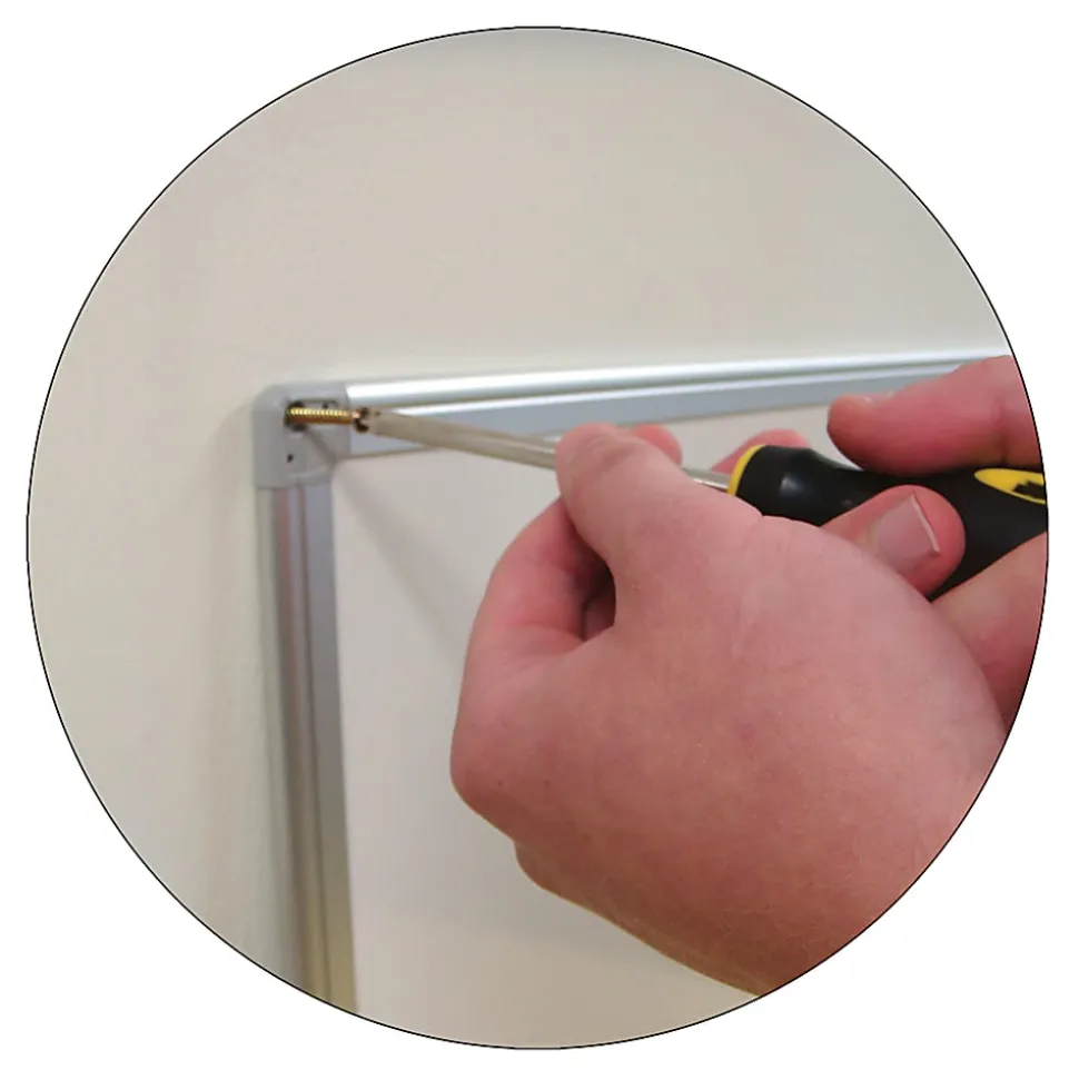MasterVision® Earth Gold Ultra Magnetic Dry-Erase Whiteboard, 48" x 36", 45% Recycled, Aluminum Frame With Silver Finish
