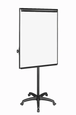 MasterVision® Easy Clean™ Mobile Non-Magnetic Dry-Erase Whiteboard Easel, 32