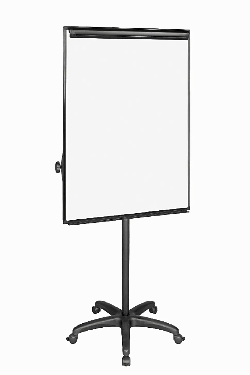 MasterVision® Easy Clean™ Mobile Non-Magnetic Dry-Erase Whiteboard Easel, 32" x 41", Aluminum Frame With Silver Finish