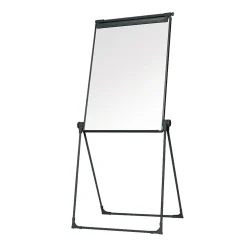 MasterVision® Magnetic Gold Ultra™ Footbar Folds-To-A-Table Easel, Steel, Black