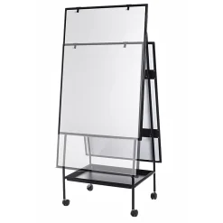 MasterVision® Magnetic Gold Ultra™ Adjustable Mobile Dry-Erase Whiteboard Easel, 65 12/16