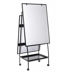 MasterVision® Magnetic Gold Ultra™ Adjustable Mobile Dry-Erase Whiteboard Easel, 65 12/16