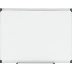 MasterVision® Maya Platinum Pure Magnetic Dry-Erase Whiteboard, 48" x 72", Aluminum Frame With Silver Finish