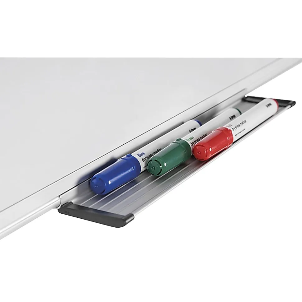 MasterVision® Maya Platinum Pure Magnetic Dry-Erase Whiteboard, 36" x 24", Aluminum Frame With Silver Finish