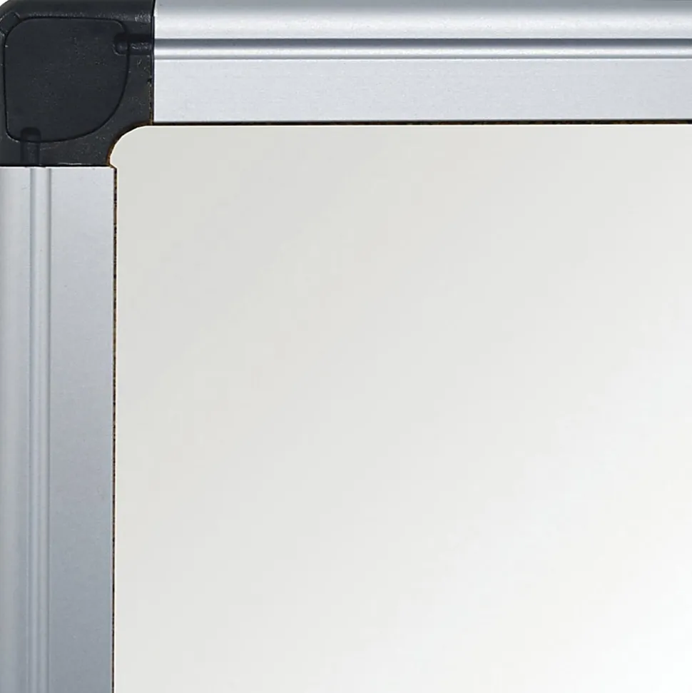 MasterVision® Maya Platinum Pure Magnetic Dry-Erase Whiteboard, 36" x 24", Aluminum Frame With Silver Finish