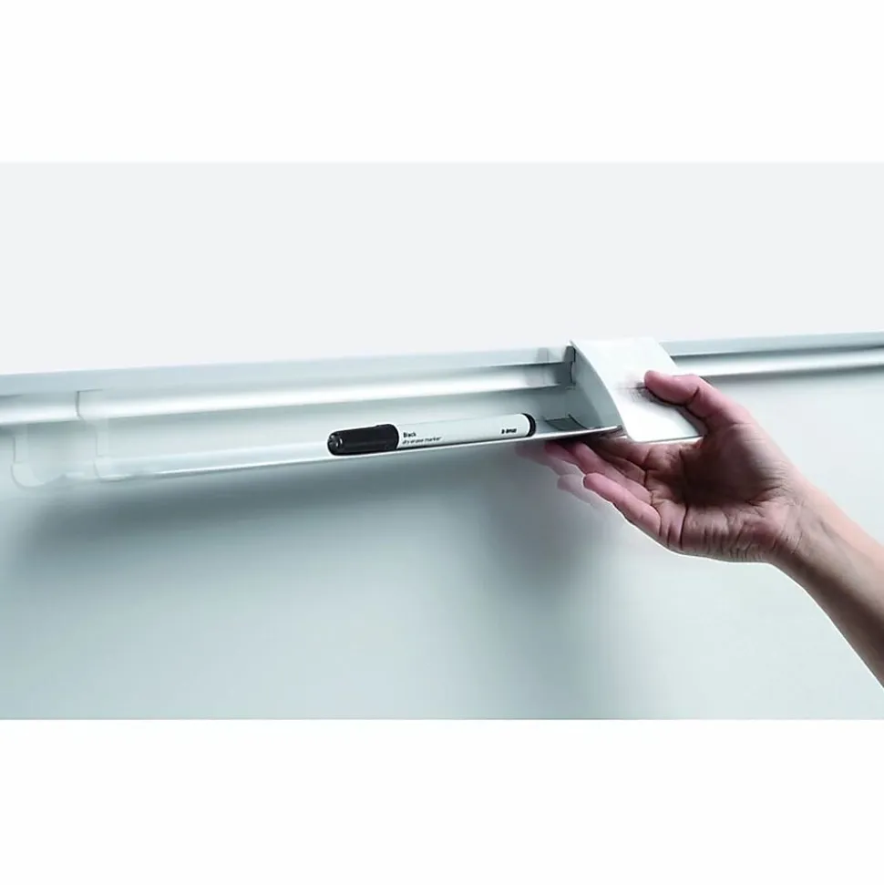 MasterVision® Planning Magnetic Dry-Erase Board With 1" Grid, Laquered Steel, 36" x 48", Aluminum Frame