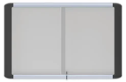 MasterVision® Platinum Pure Magnetic Dry-Erase Enclosed Whiteboard, Sliding Door, 36