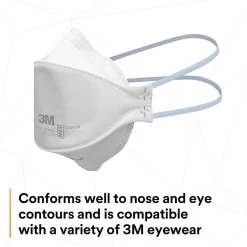 3M™ Aura N95 Particulate Respirators, 9205+, White, Pack Of 240 Respirators