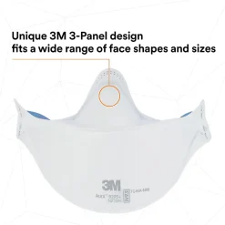 3M™ Aura N95 Particulate Respirators, 9205+, White, Pack Of 240 Respirators