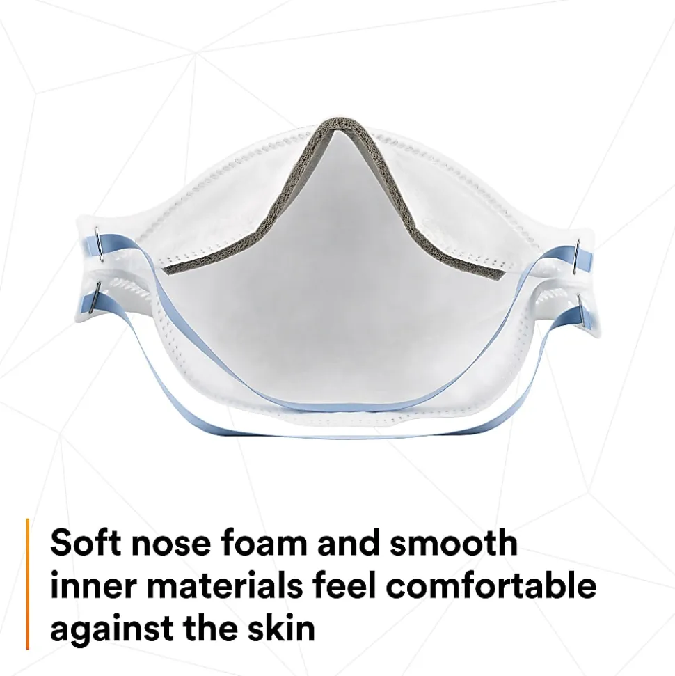 3M™ Aura N95 Particulate Respirators, 9205+, White, Pack Of 440 Respirators