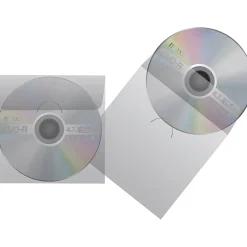 Maxell® CD/DVD Keepers, Clear, Pack Of 50
