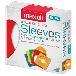 Maxell CD-401 Multi-Color CD & DVD Sleeve