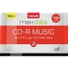 Maxell® CD-R Music 32x 80-Minute 700MB Blank Discs, Orange, Pack Of 50 Discs