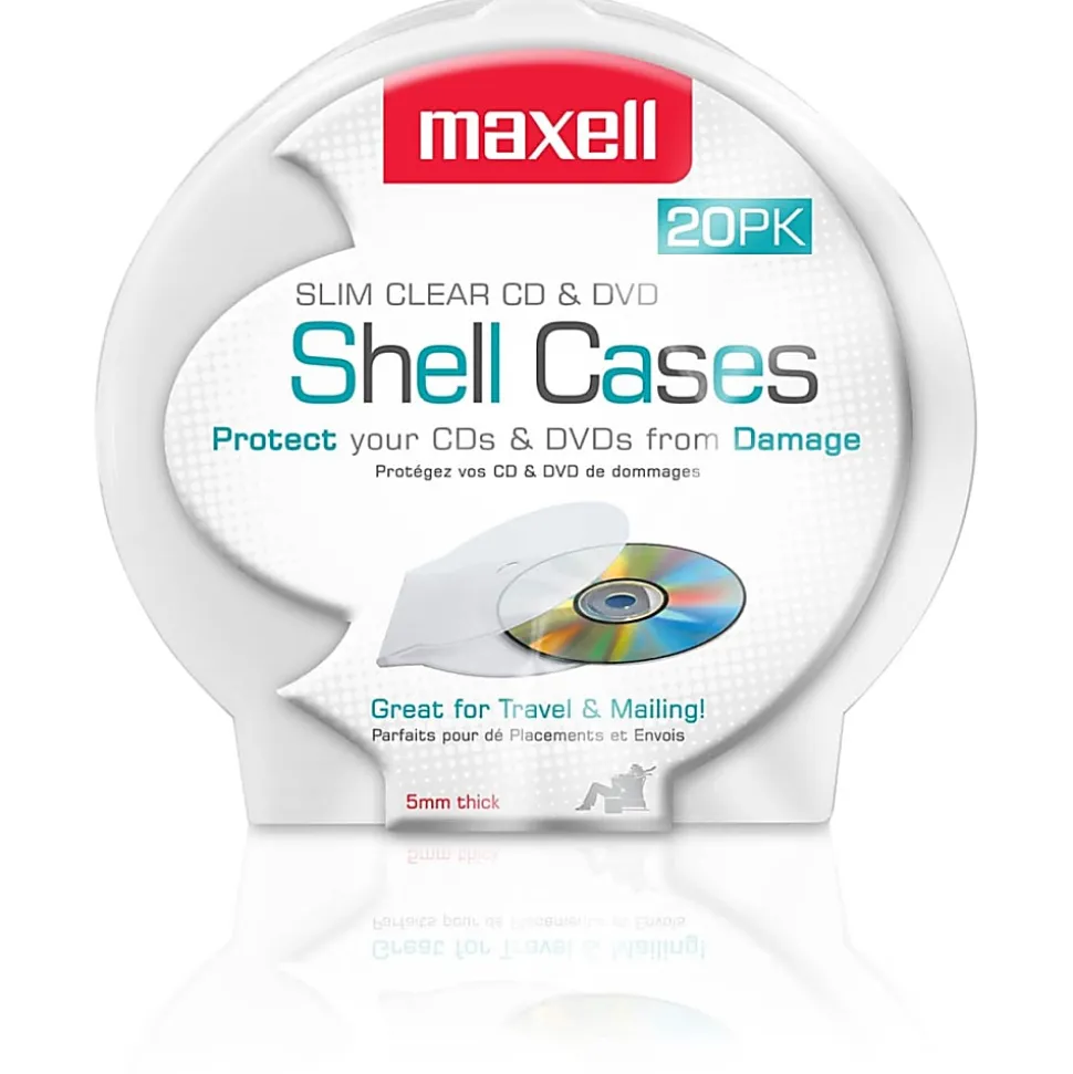Maxell CD-356 Slim CD/DVD Jewel Case