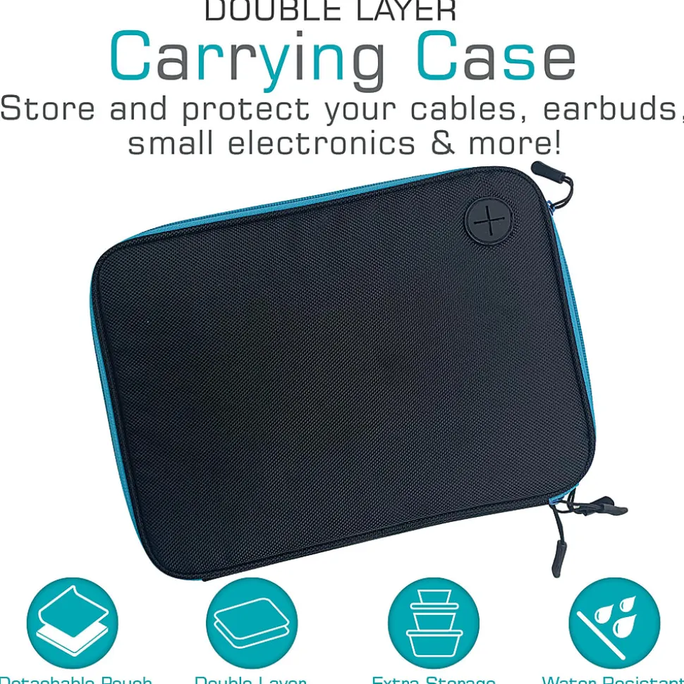 Maxell® Double-Layer Charging Case, Blue, 199508
