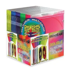Maxell Multicolor Slim Jewel Cases