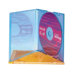 Maxell® Standard Jewel Cases, Assorted Colors, Pack Of 10