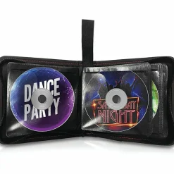 Maxell® Traditional 24-Disc CD & DVD Travel Case, Black, 190161