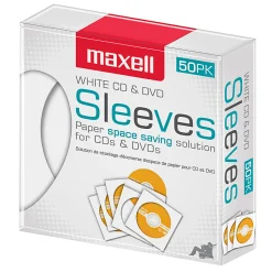 Maxell White CD / DVD Sleeves