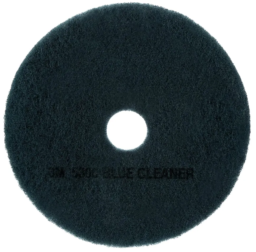 3M™ 5300 Blue Cleaner Floor Pads, 13" Diameter, Blue, Case Of 5