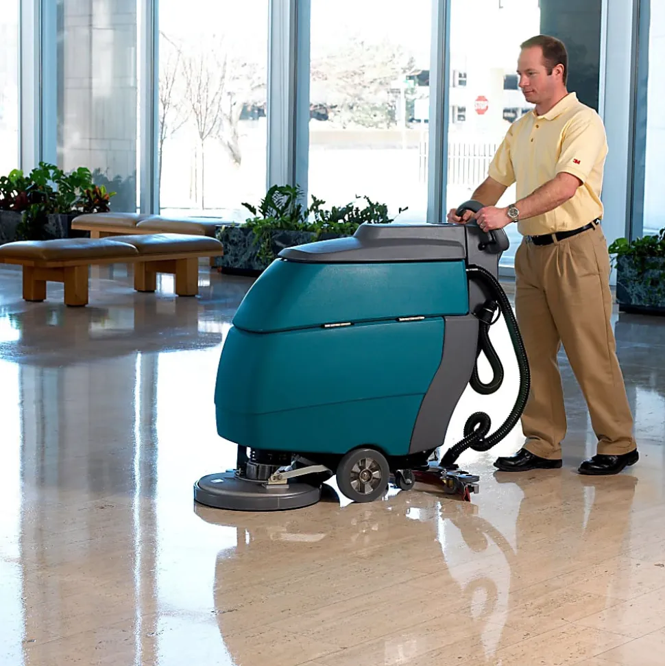 3M™ 5300 Blue Cleaner Floor Pads, 13" Diameter, Blue, Case Of 5