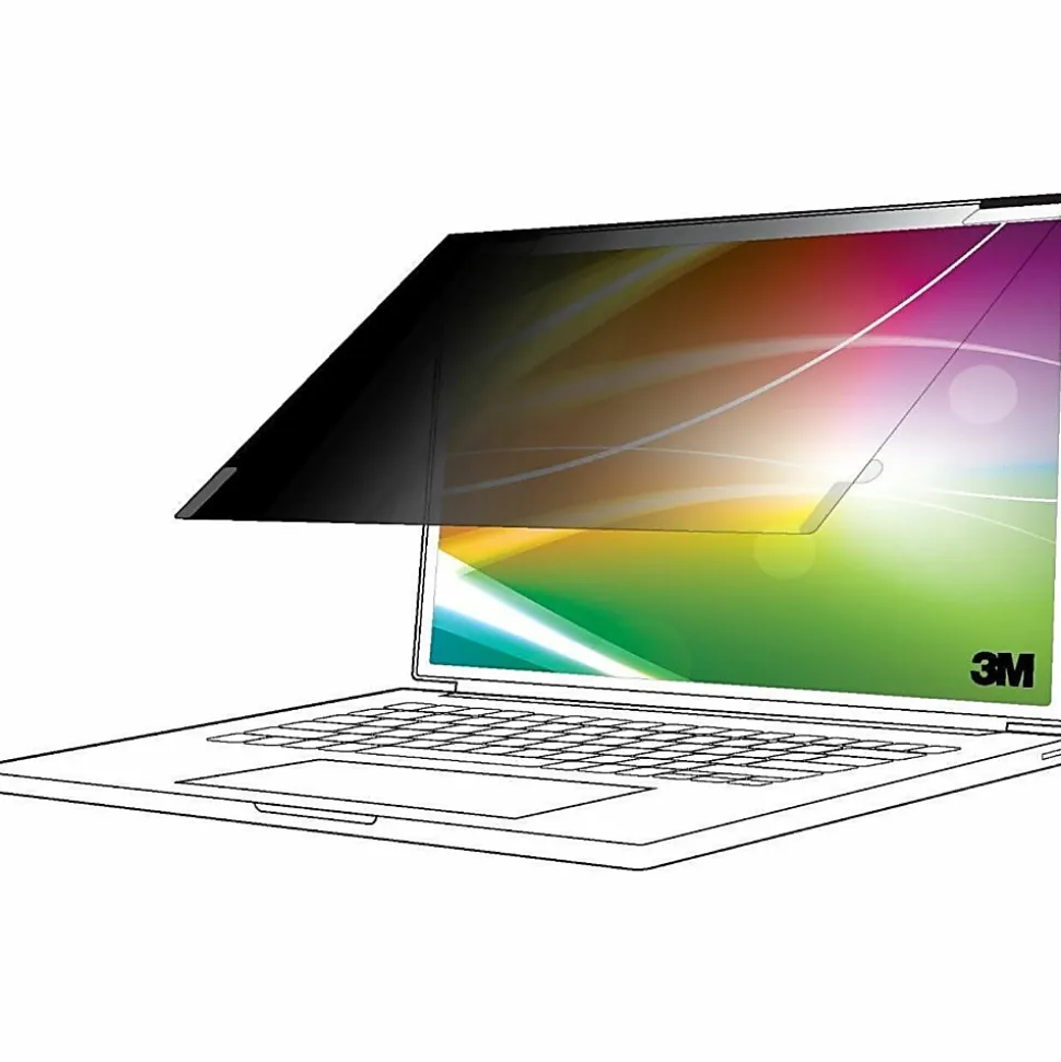 3M Bright Screen Privacy Filter for Apple® MacBook Pro® 16 M1 - M4, 16.2" Full Screen, 16:10 Aspect Ratio, Reduces Blue Light, Anti-Glare