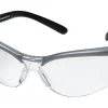 3M™ BX Protective Eyewear, Black/Silver Frame, Clear Lens