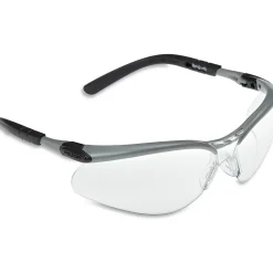 3M™ BX Protective Eyewear, Black/Silver Frame, Clear Lens