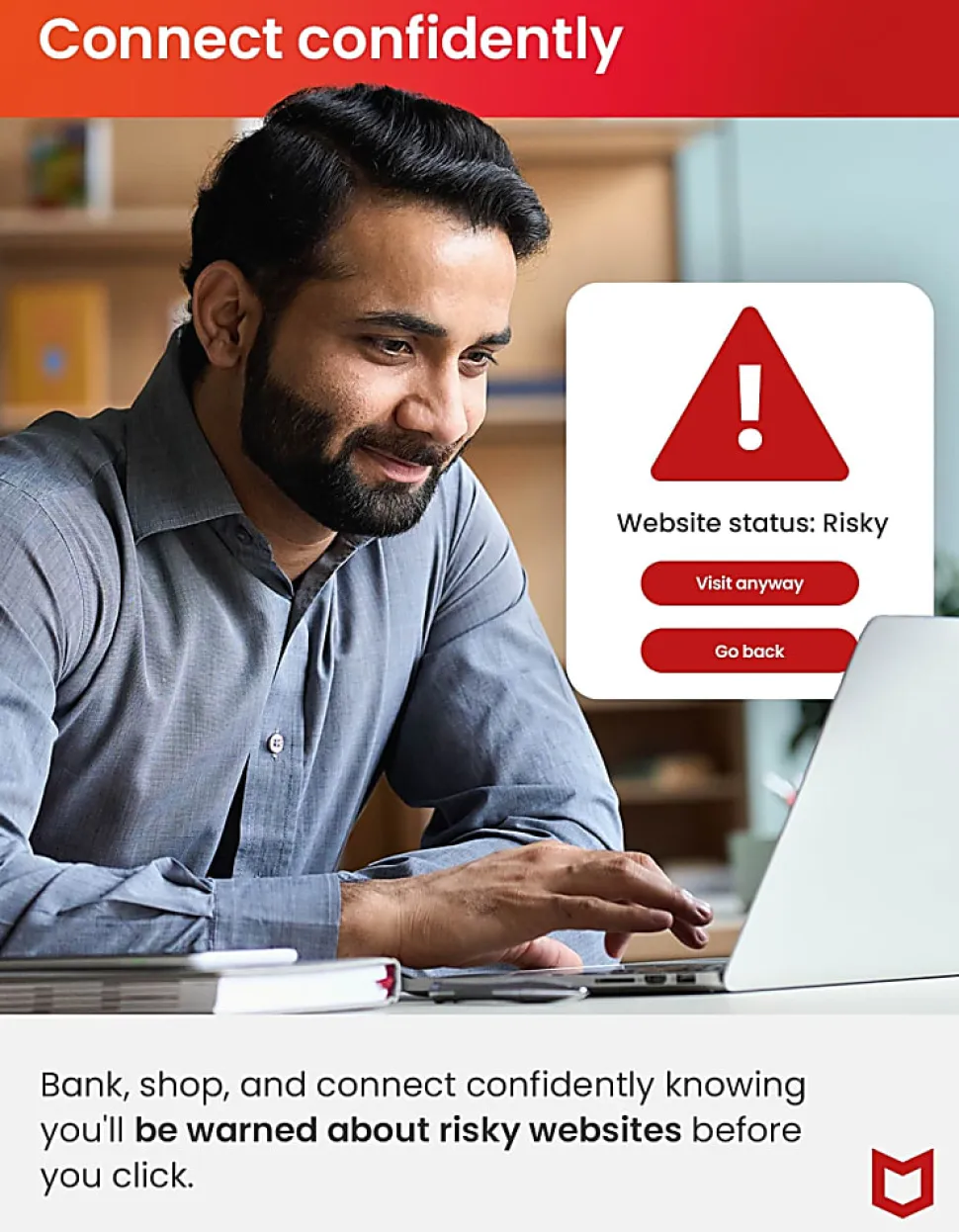 McAfee® AntiVirus Internet Security Software, For One PC, 1-Year Subscription, Windows®, Product Key