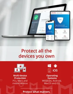McAfee Internet Security, 10 Devices, Antivirus Software, 1 Yr – Product Key