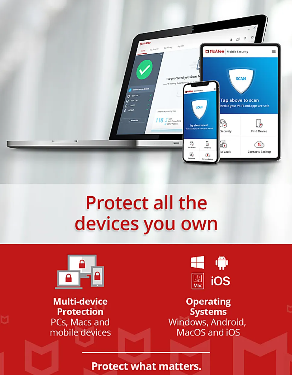 McAfee Internet Security, 10 Devices, Antivirus Software, 1 Yr – Product Key
