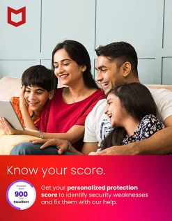 McAfee® Internet Security, For 3 Devices, Antivirus Software, 1-Year Subscription, Product Key