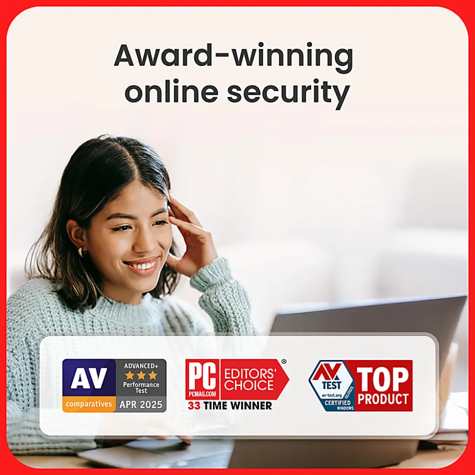 McAfee® LiveSafe Antivirus & Internet Security Software, Unlimited Devices, 1-Year Subscription, Auto-Renewal, Product Key, MLS41EODURAAM
