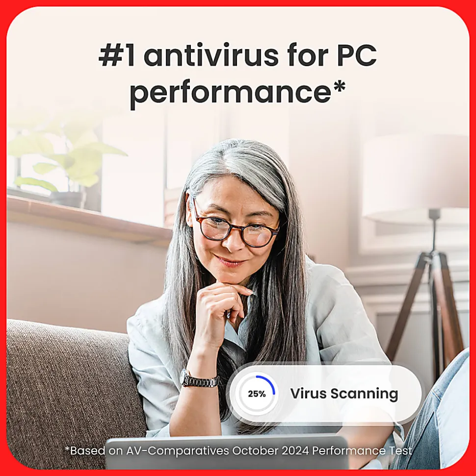 McAfee® LiveSafe Antivirus & Internet Security Software, Unlimited Devices, 1-Year Subscription, Auto-Renewal, Product Key, MLS41EODURAAM