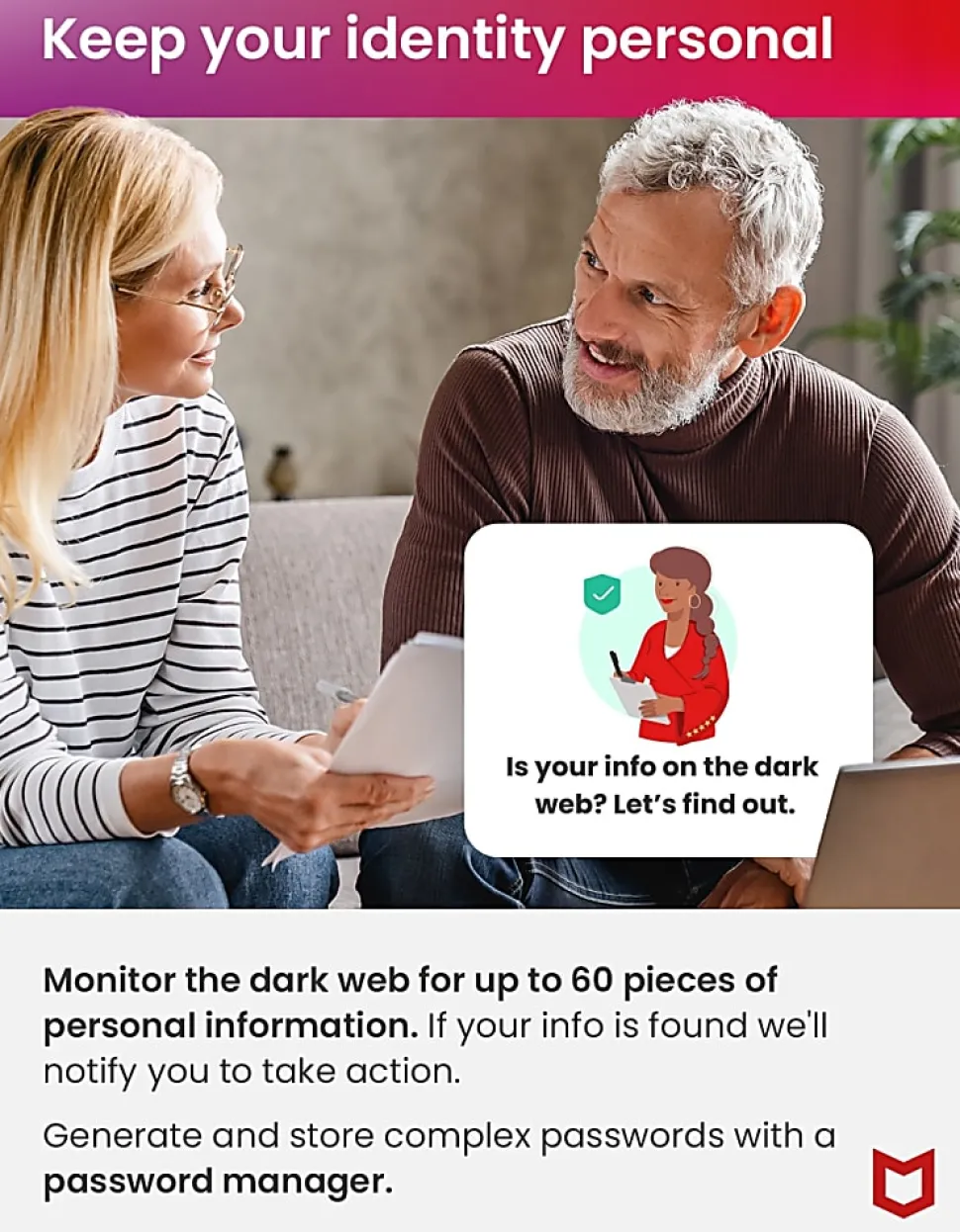 McAfee®+ Premium Antivirus & Internet Security Software, Family, - MPP21EODURFLM