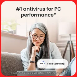 McAfee® Total Protection Antivirus & Internet Security Software, 5 Devices, 1-Year Subscription, Product Key, MTP41EOD5RAAM