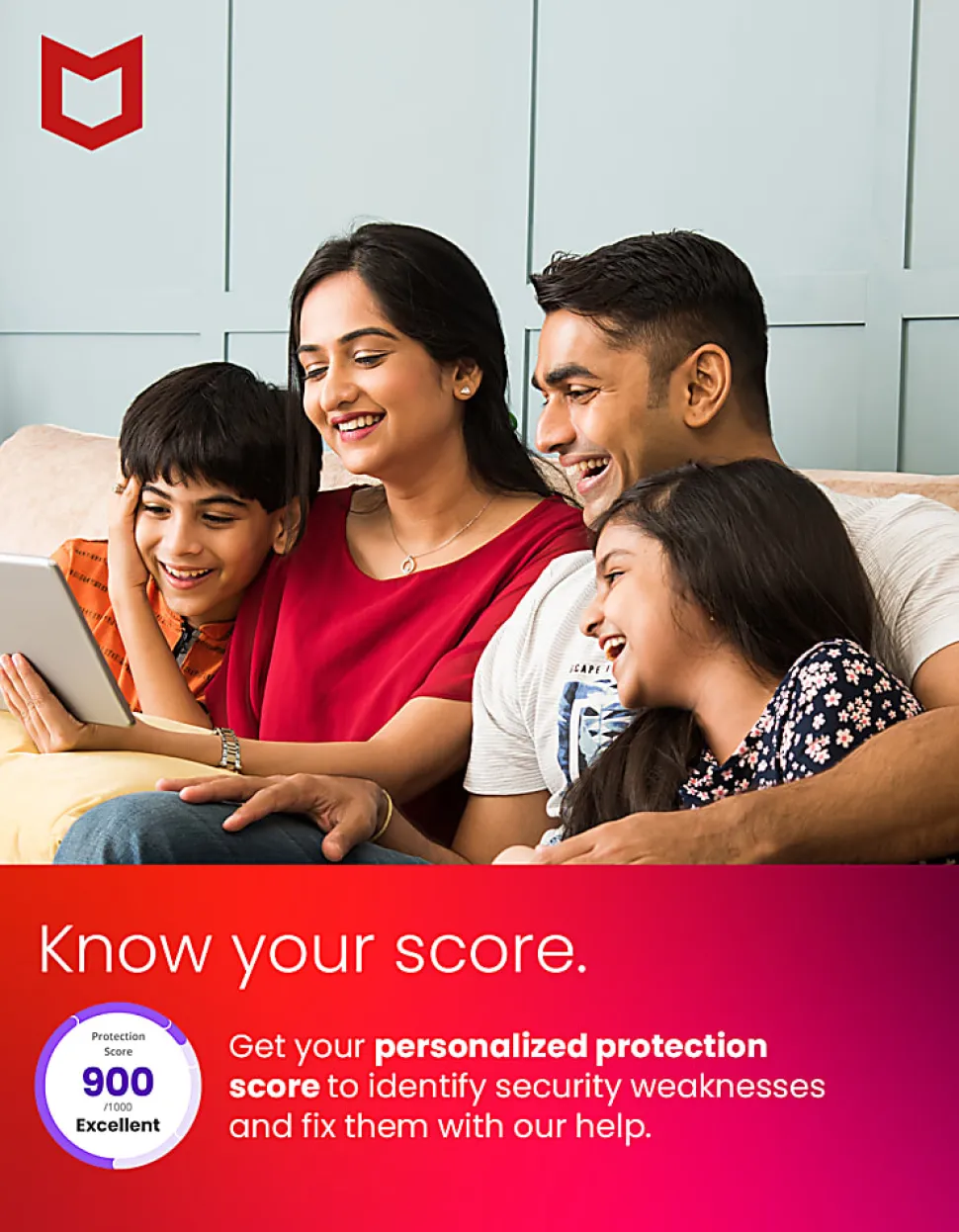 McAfee® Total Protection, For 5 Devices, Antivirus Security Software, 1-Year Subscription, Product Key
