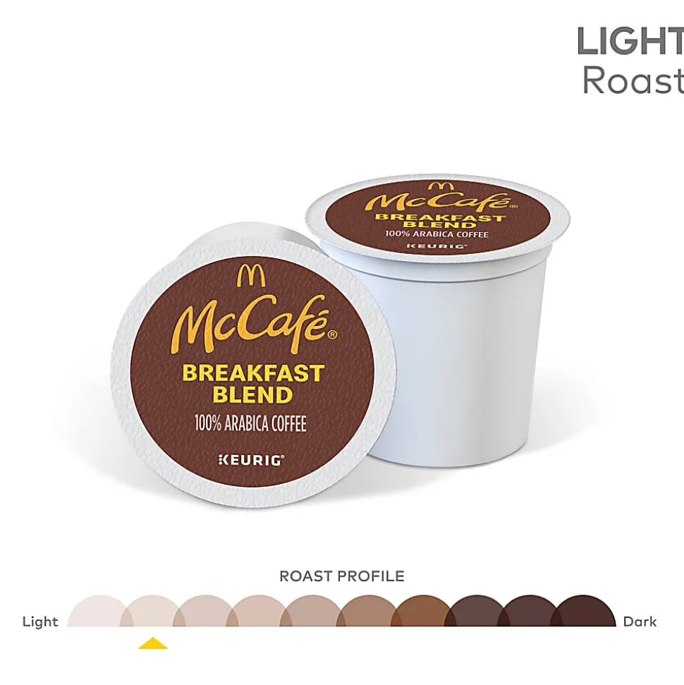 McCafe® Breakfast Blend Coffee, K-Cups, Box Of 24 Pods, Case Of 4 Boxes