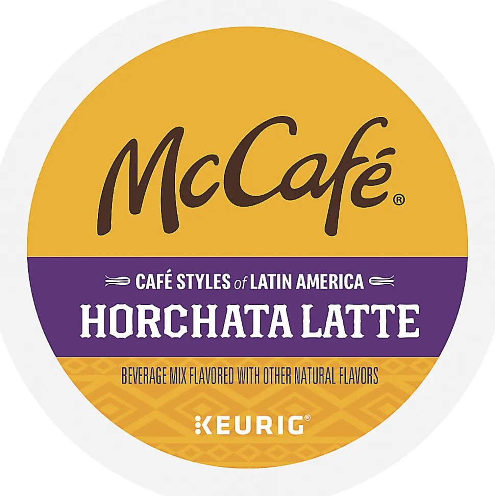 McCafe McCaf K Cup Horchata Latte Medium Roast K Cups, Box Of 20 K Cups