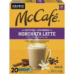 McCafe McCaf K Cup Horchata Latte Medium Roast K Cups, Box Of 20 K Cups