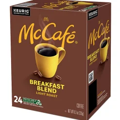 McCafe® Single-Serve Coffee K-Cup® Pods, Breakfast Blend, Carton Of 24