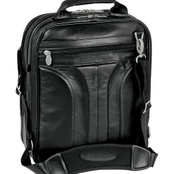 McKlein Lincoln Park Leather Convertible Computer Backpack, Black