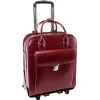McKleinUSA La Grange Ladies Rolling Briefcase With 15.4" Laptop Pocket, Red