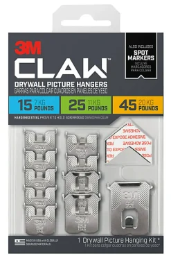 3M CLAW Drywall Picture Hanger, 3PHKITM10ES