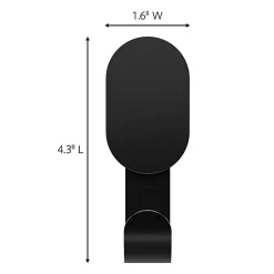 3M CLAW 25 lb. Drywall Hooks, Black, Great for Hanging Backpacks, Jackets, Bath Towels and Home Décor, 1 Hook