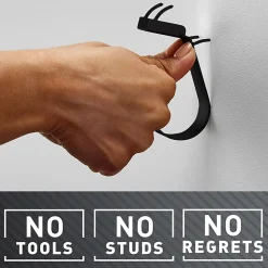 3M CLAW 25 lb. Drywall Hooks, Black, Great for Hanging Backpacks, Jackets, Bath Towels and Home Décor, 1 Hook