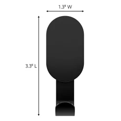 3M CLAW 15 lb. Drywall Hooks, Black, Great for Hanging Backpacks, Jackets, Bath Towels and Home Décor, 1 Hook