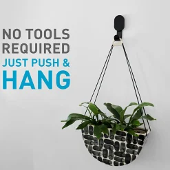 3M CLAW 15 lb. Drywall Hooks, Black, Great for Hanging Backpacks, Jackets, Bath Towels and Home Décor, 1 Hook