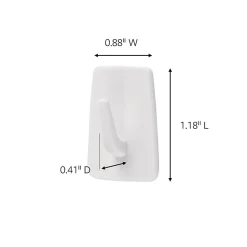 3M Command General Purpose Removable Plastic Hooks, Micro, 0.5 Lb Capacity, Pack Of 3